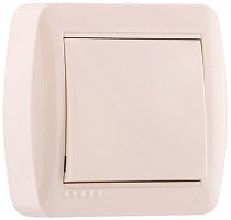 Выключатель накладной Lezard Demet 1-кл. кремовый картинка